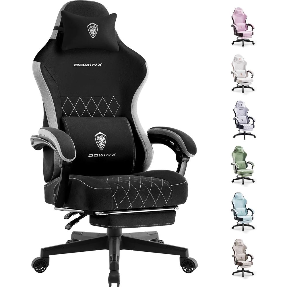 Gaming Chair - Kursi Gaming abric, Kursi Komputer Ergonomis
