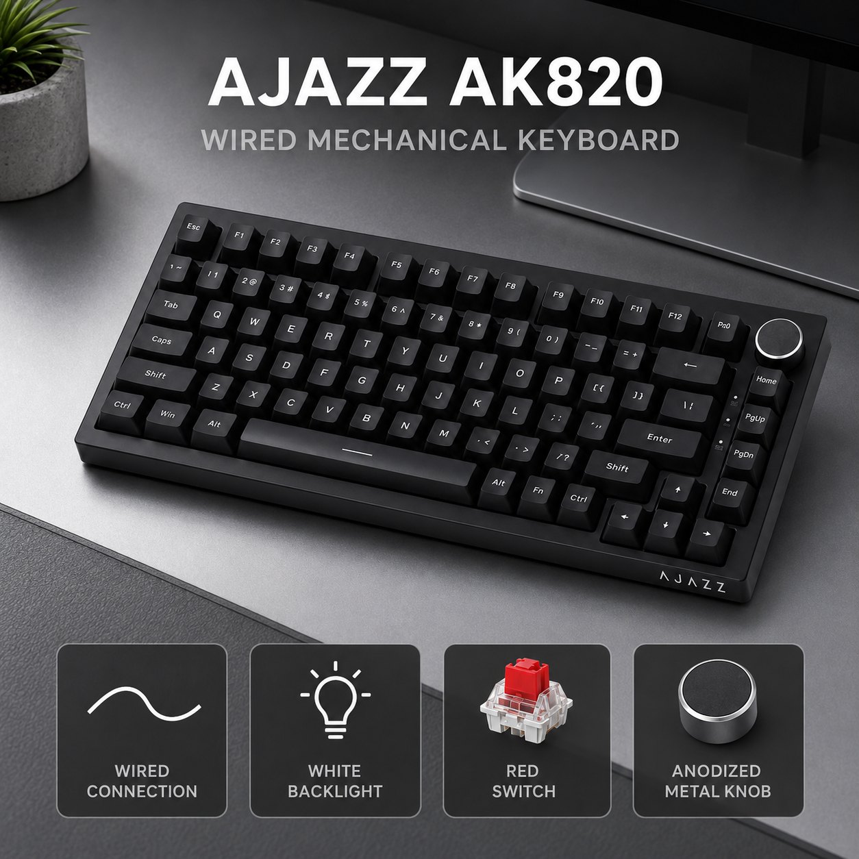 Anti-Ghosting Keyboard - AJAZZ AK820 dan AK820PRO, Keyboard Gaming