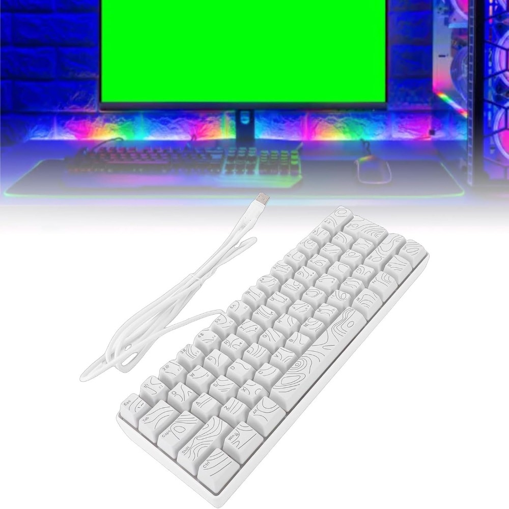 Anti-Ghosting Keyboard - Keyboard Gaming Berkabel 61 Tombol, Desain