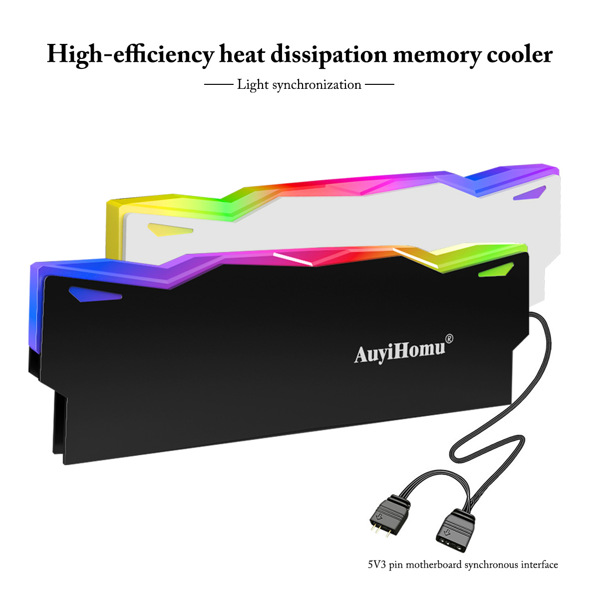 Pc Gaming Ddr4 - AuyiHomu RGB Heatsink, Pendingin Memori Sinkronisasi