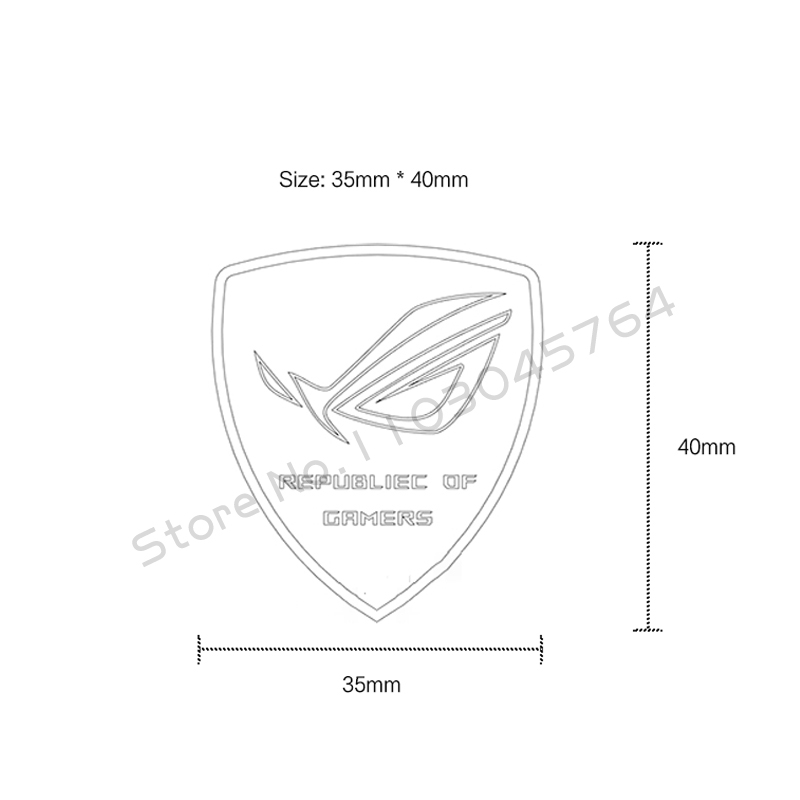 Stiker komputer aluminium Logo - Pc Gaming Rog ulasan dan harga