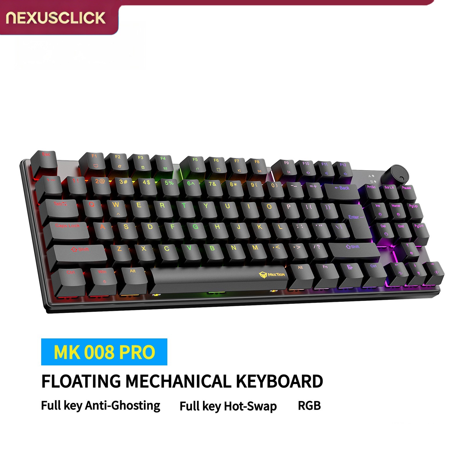 NexusClick 88 Key Hot Swappabl - Anti-Ghosting Keyboard ulasan dan harga