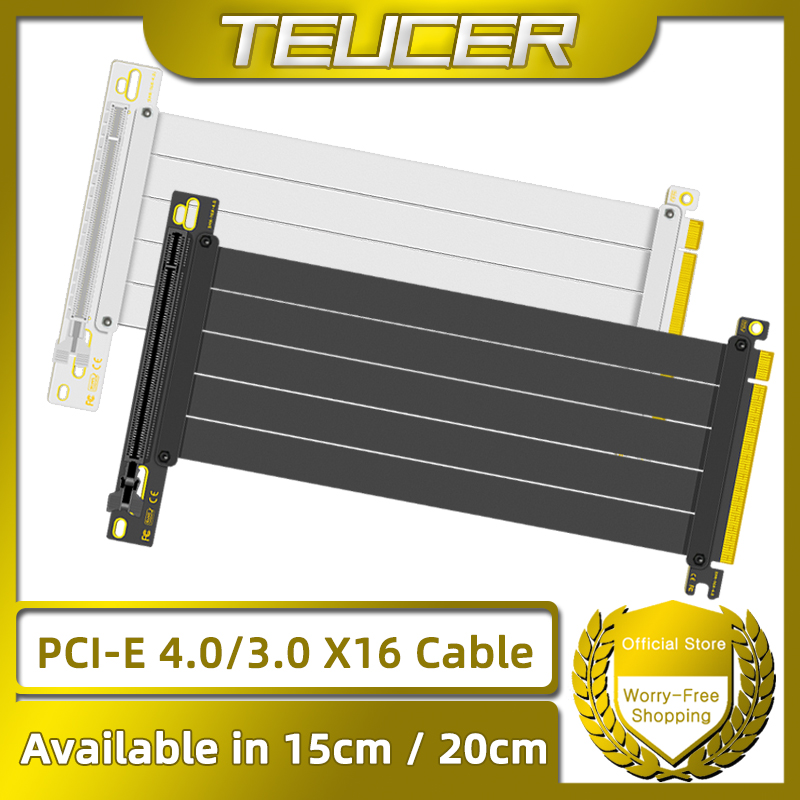 TEUCER PCI-E 4.0 X16 kabel Ris - Pcie Riser Cable ulasan dan harga