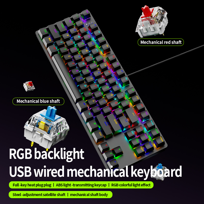 AK87 Keyboard Gaming Mekanik H - Anti-Ghosting Keyboard ulasan dan harga