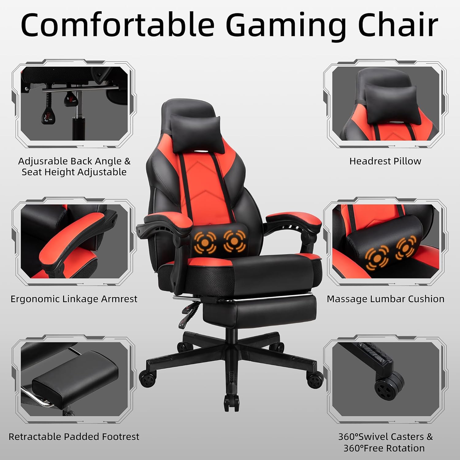 Kursi Gaming dengan Sandaran K - Gaming Chair ulasan dan harga