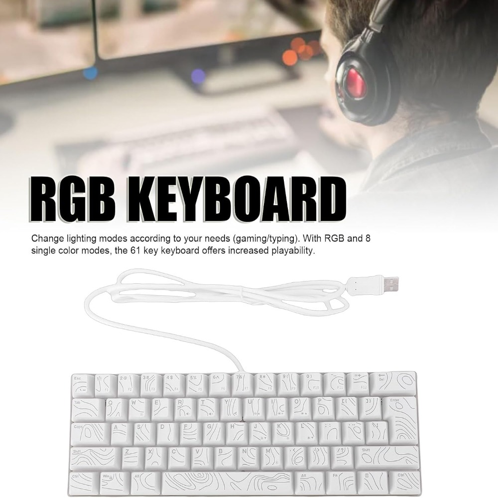 Keyboard Gaming Berkabel 61 To - Anti-Ghosting Keyboard ulasan dan harga
