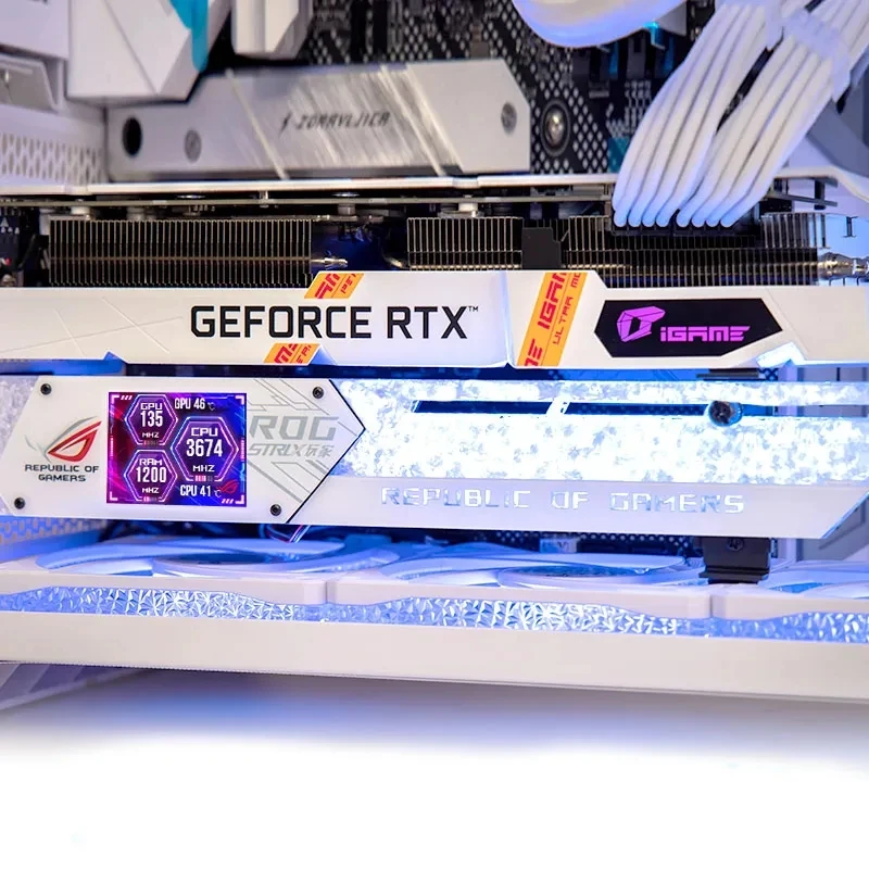 Braket GPU Layar LCD 2.2 Inci  - Pc Gaming Rog ulasan dan harga