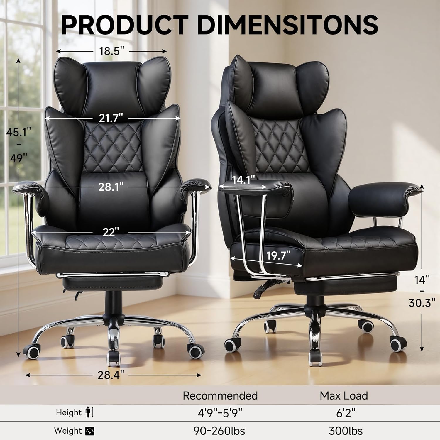 Kursi Kantor Besar dan Tinggi  - Gaming Chair ulasan dan harga