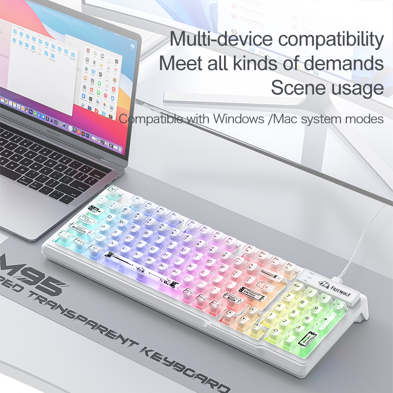 Keyboard Transparan RGB Berkab - Anti-Ghosting Keyboard ulasan dan harga