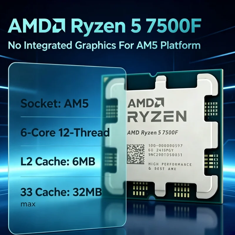Prosesor CPU AMD Ryzen 5 7500F - Pc Gaming Amd Ryzen 5 ulasan dan harga